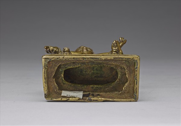 銅鎏金彌勒菩薩趺坐像