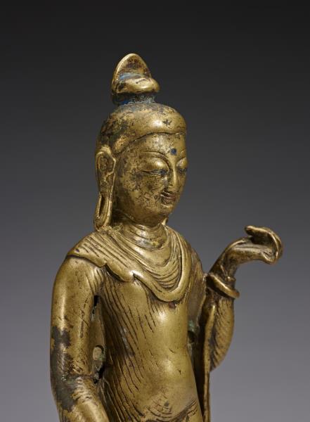 黃銅佛立像