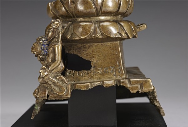 印度 喀什米爾 七世紀 黃銅 佛坐像