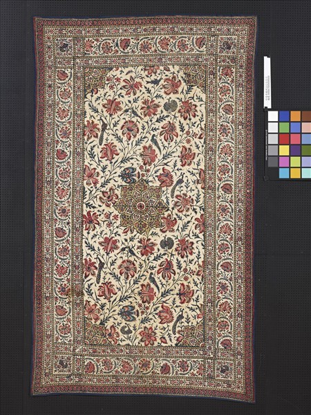 印度 外銷伊朗繪染掛飾或蓋飾