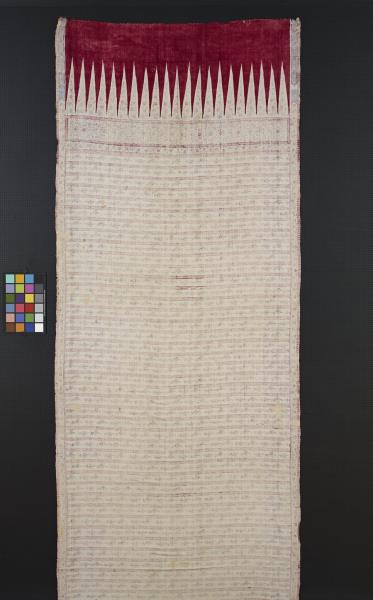 印度 外銷斯里蘭卡花卉紋繪染裙布