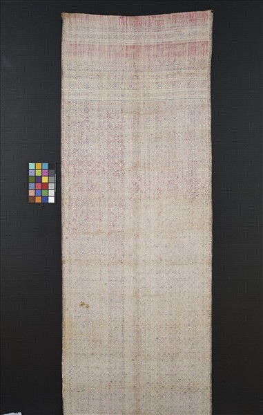 印度 外銷斯里蘭卡幾何紋繪染裙布