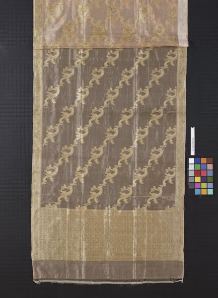 印度 薄棉紗織金錦紗麗