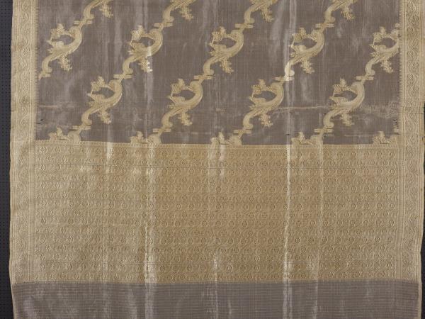 印度 薄棉紗織金錦紗麗