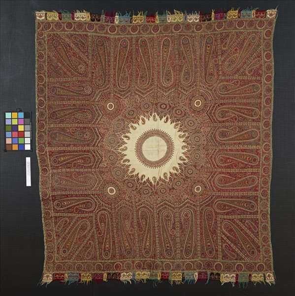 印度 喀什米爾刺繡披巾