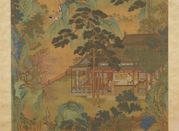 明仇英晝錦堂　軸