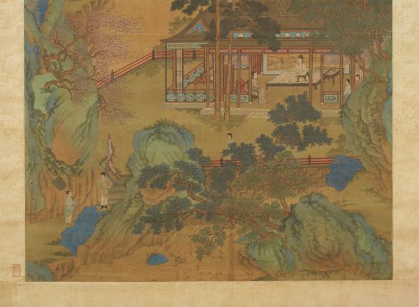 明仇英晝錦堂　軸