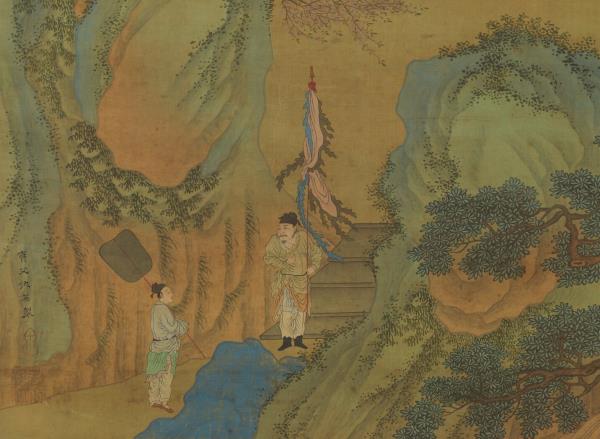 明仇英晝錦堂　軸