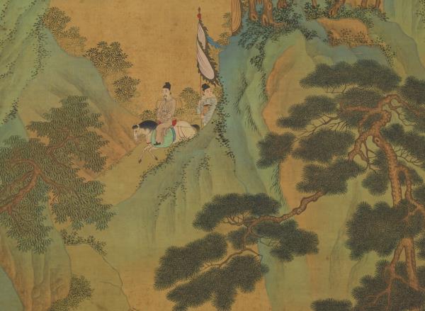 明仇英晝錦堂　軸