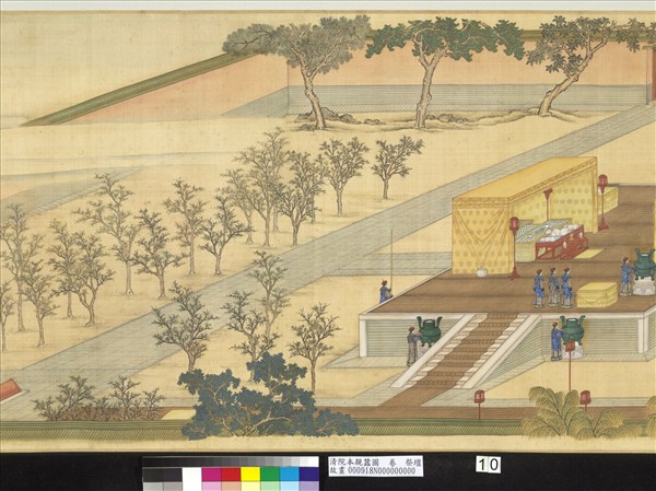 清院本親蠶圖　卷　祭壇