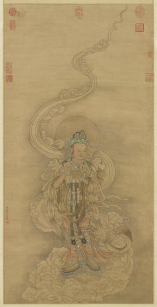 明仇英畫觀世音菩薩　軸