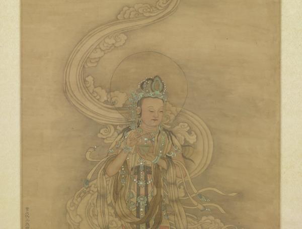 明仇英畫觀世音菩薩　軸