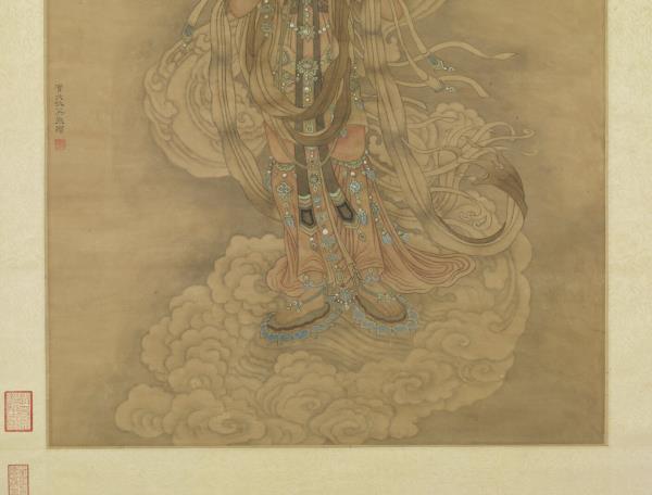 明仇英畫觀世音菩薩　軸