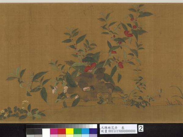 元陳琳花卉　卷