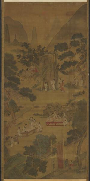 明仇英西園雅集圖　軸