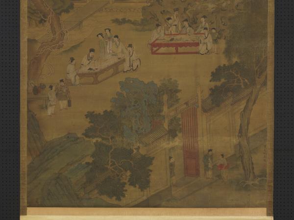 明仇英西園雅集圖　軸