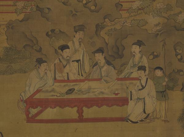 明仇英西園雅集圖　軸