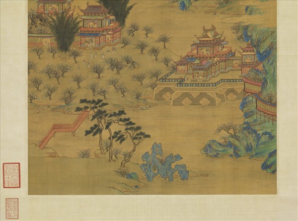 明仇英畫長信宮詞　軸