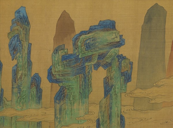 明仇英畫長信宮詞　軸