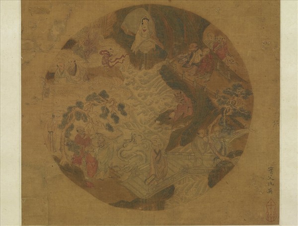 明仇英畫觀音　軸