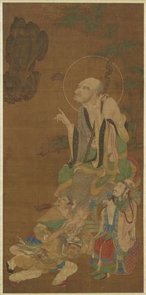 明人畫羅漢　軸