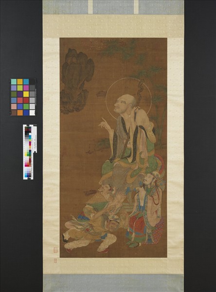 明人畫羅漢　軸