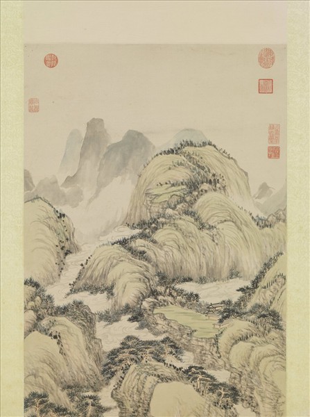 清弘旿畫萬壑祥雲　軸