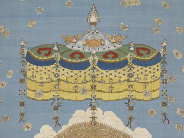 清御製贊緙絲釋迦牟尼佛　軸