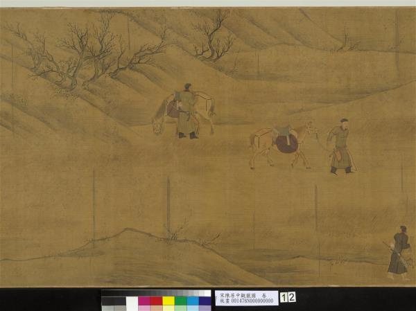 宋陳居中觀獵圖　卷