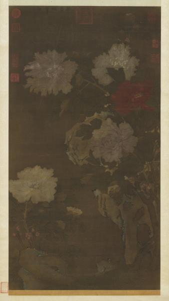 五代後蜀滕昌祐牡丹　軸