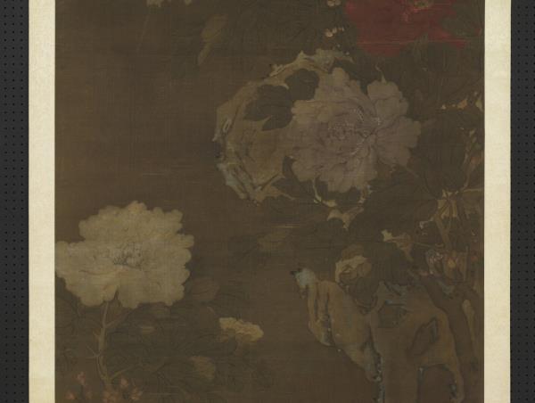 五代後蜀滕昌祐牡丹　軸