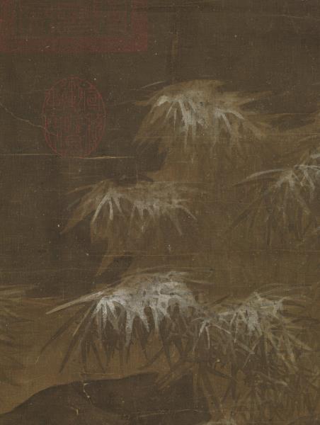 五代人雪漁圖　軸