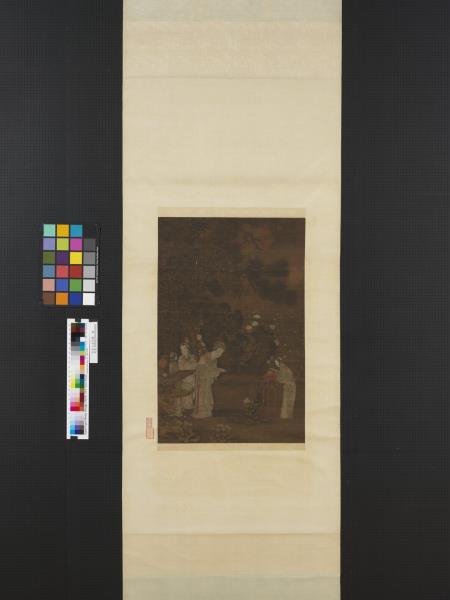 五代人浣月圖　軸