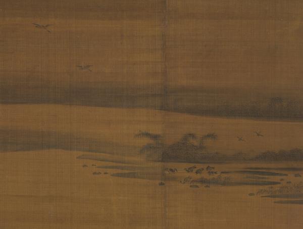 宋燕文貴寒浦魚罾　軸