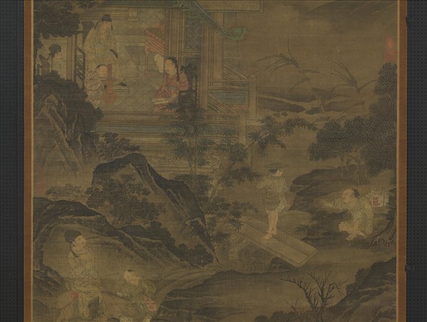 宋劉松年蓬壺仙侶圖　軸