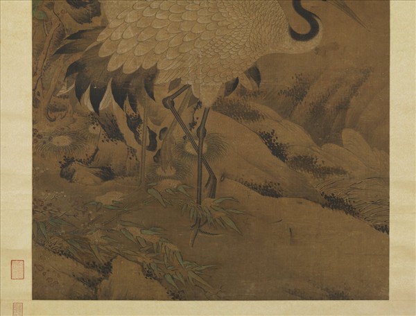 林璜畫雙鶴　軸