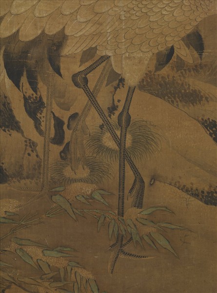 林璜畫雙鶴　軸