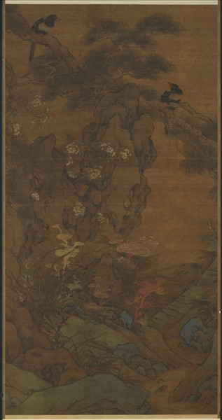 明人畫雙喜　軸