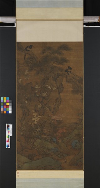 明人畫雙喜　軸