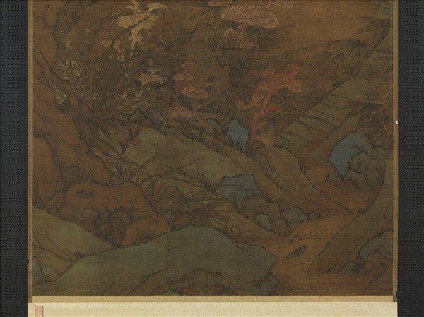 明人畫雙喜　軸