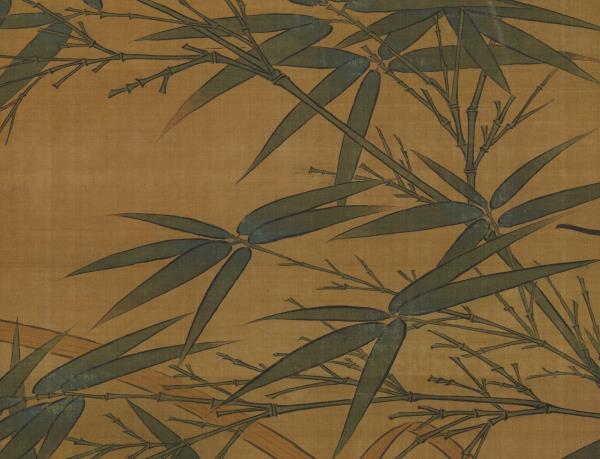 五代後蜀黃筌竹林鵓鴿圖　軸