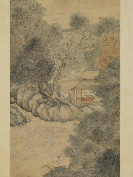 清張崟山水　軸