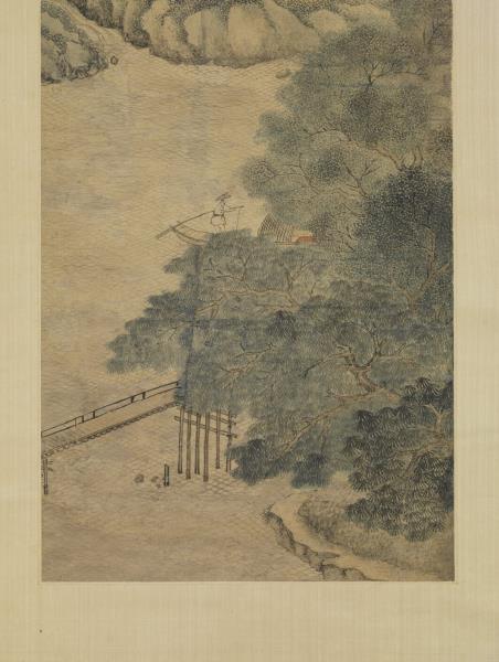 清張崟山水　軸