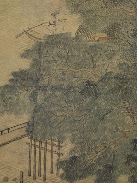 清張崟山水　軸