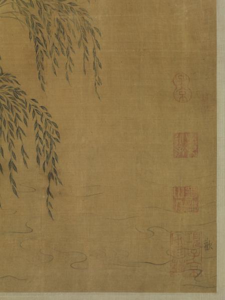 宋馬和之柳溪春舫圖　軸