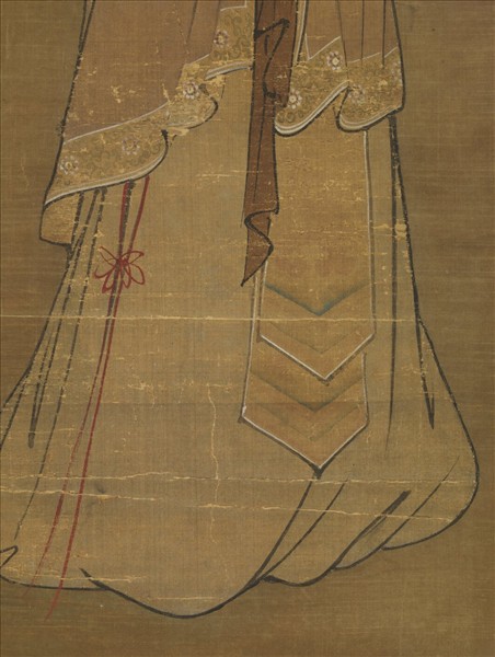 元人畫梅花仕女　軸