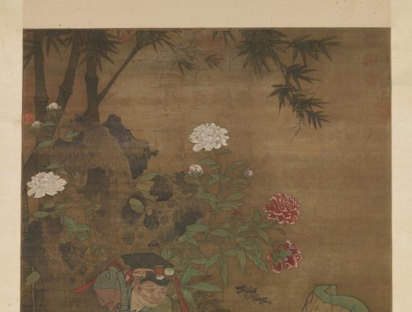 宋蘇漢臣畫五瑞圖　軸