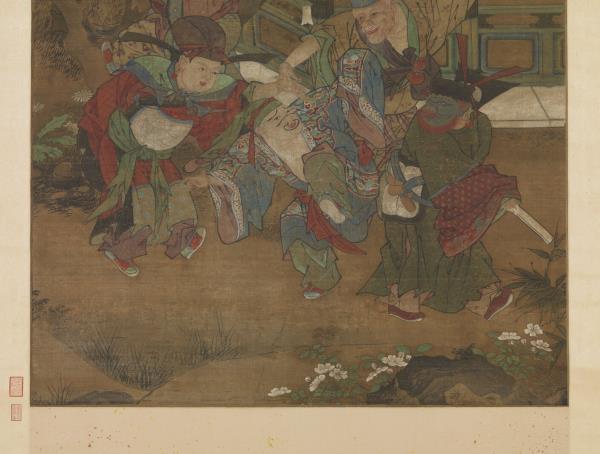 宋蘇漢臣畫五瑞圖　軸