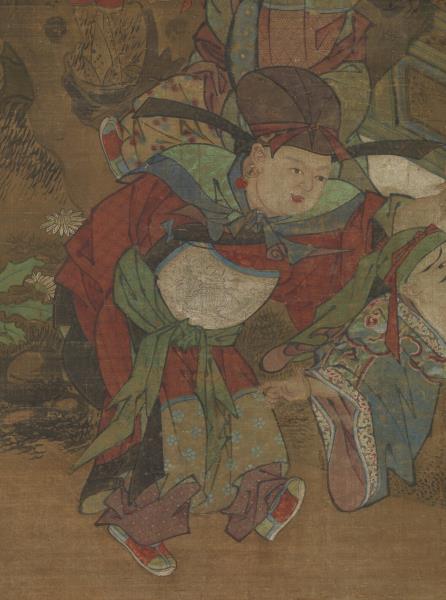 宋蘇漢臣畫五瑞圖　軸