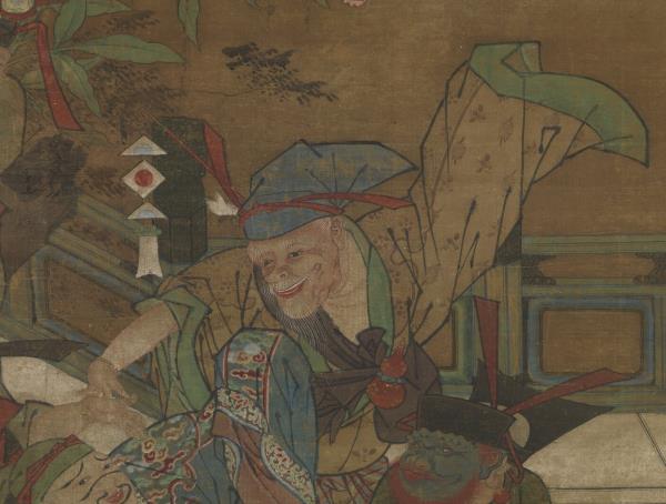 宋蘇漢臣畫五瑞圖　軸